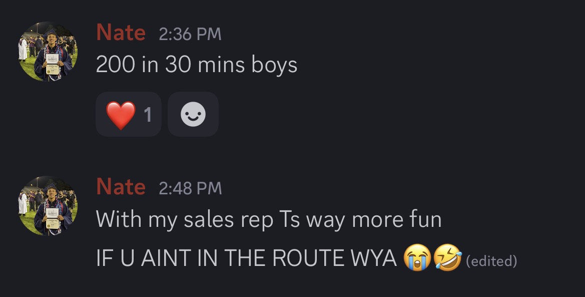 Member: 200 in 30 minutes